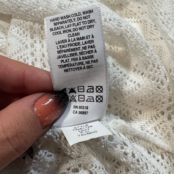 Lucky Brand Lace Boho Tee size L - Picture 12 of 16